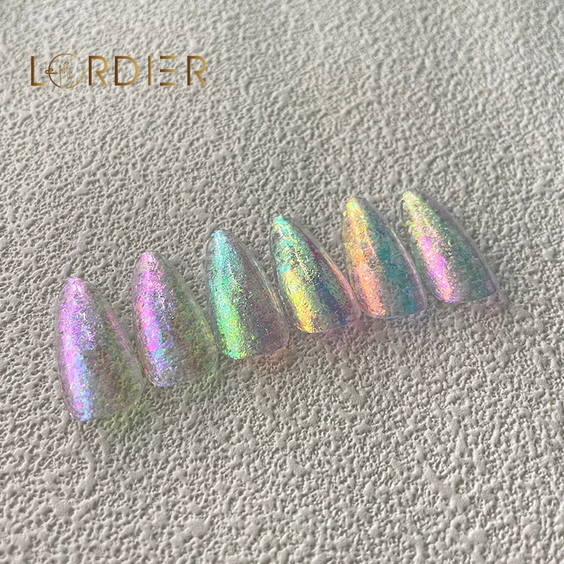 High Quality New Chameleon Holographic Rainbow Nail Glitter Flake