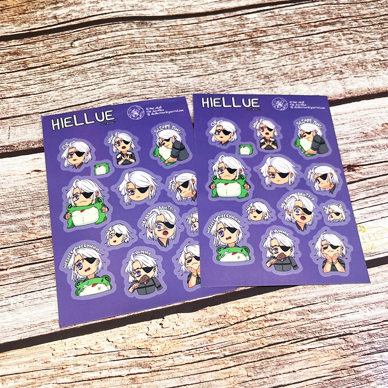 Custom Sticker Sheets Cartoon Design Kiss Cut Vinyl Sticker Sheets Waterproof Self Adhesive Sticker Sheet