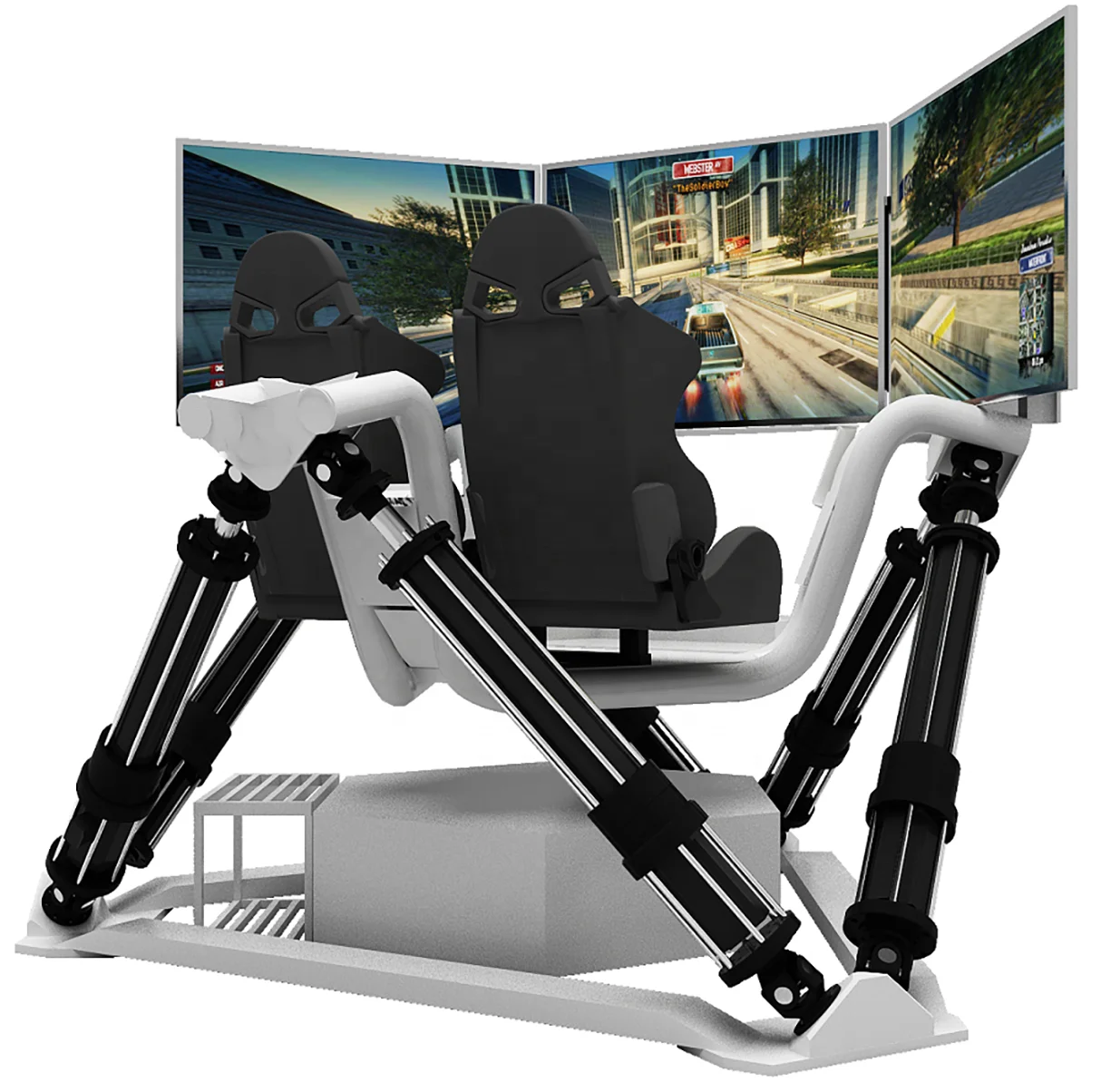 F1 driving game machine cockpit for sales 3 three-screen 6 DOF six-axle vr racing race car training simulator