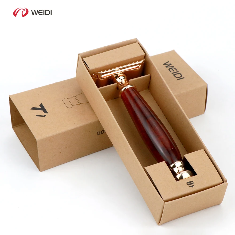 bamboo wooden handle eco friendly reusable zero waste shaver safety razor