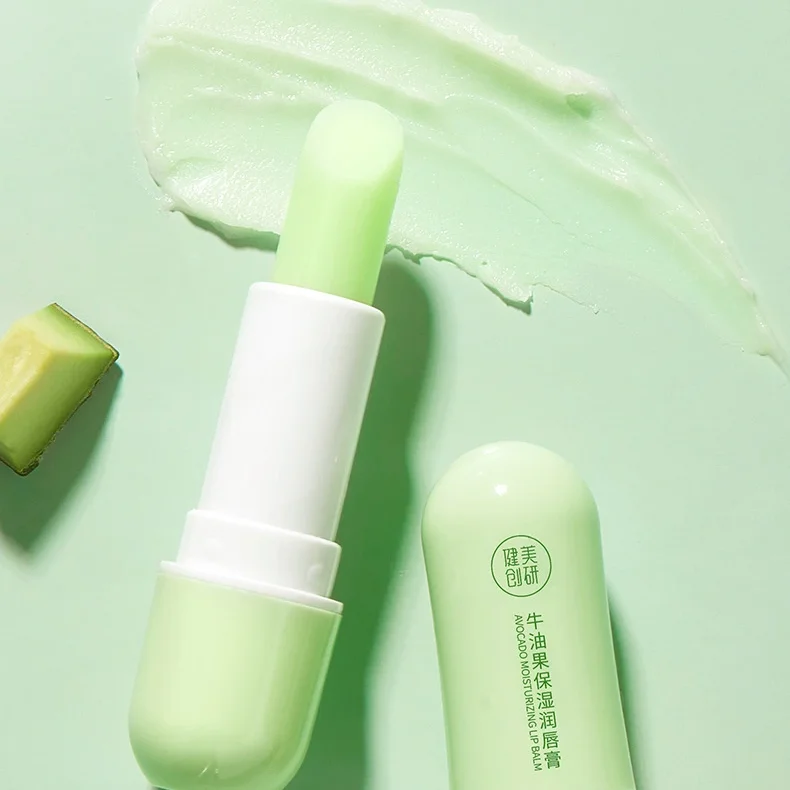 Wholesale Avocado lipstick Skin Care Elastic Lip Remove Dead Skin Moisturizing Repairing Dry Skin Plant Extract Lip Balm
