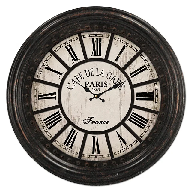 Latest French Style Antique Big Size Wall Clock