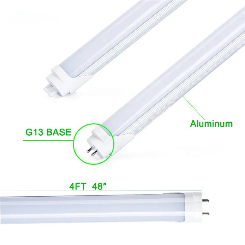 12w 16W 18W T5 T8 Led Tube Lamp Light Linear Batten Lights 100lm/w Led Tube Aluminum  4 FEET 2 FEET Pavotube Clear White Housing