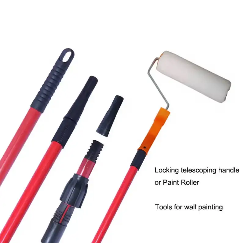 New 2024 Telescopic Metal Stick Iron Stick Broom Handle Mop Handle Metal Tube Broom Stick For Window squeegee/Scrubber/Brush