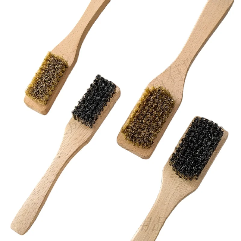Long handle wooden pig hair household soft hair cleaning shoes multi-purpose brush