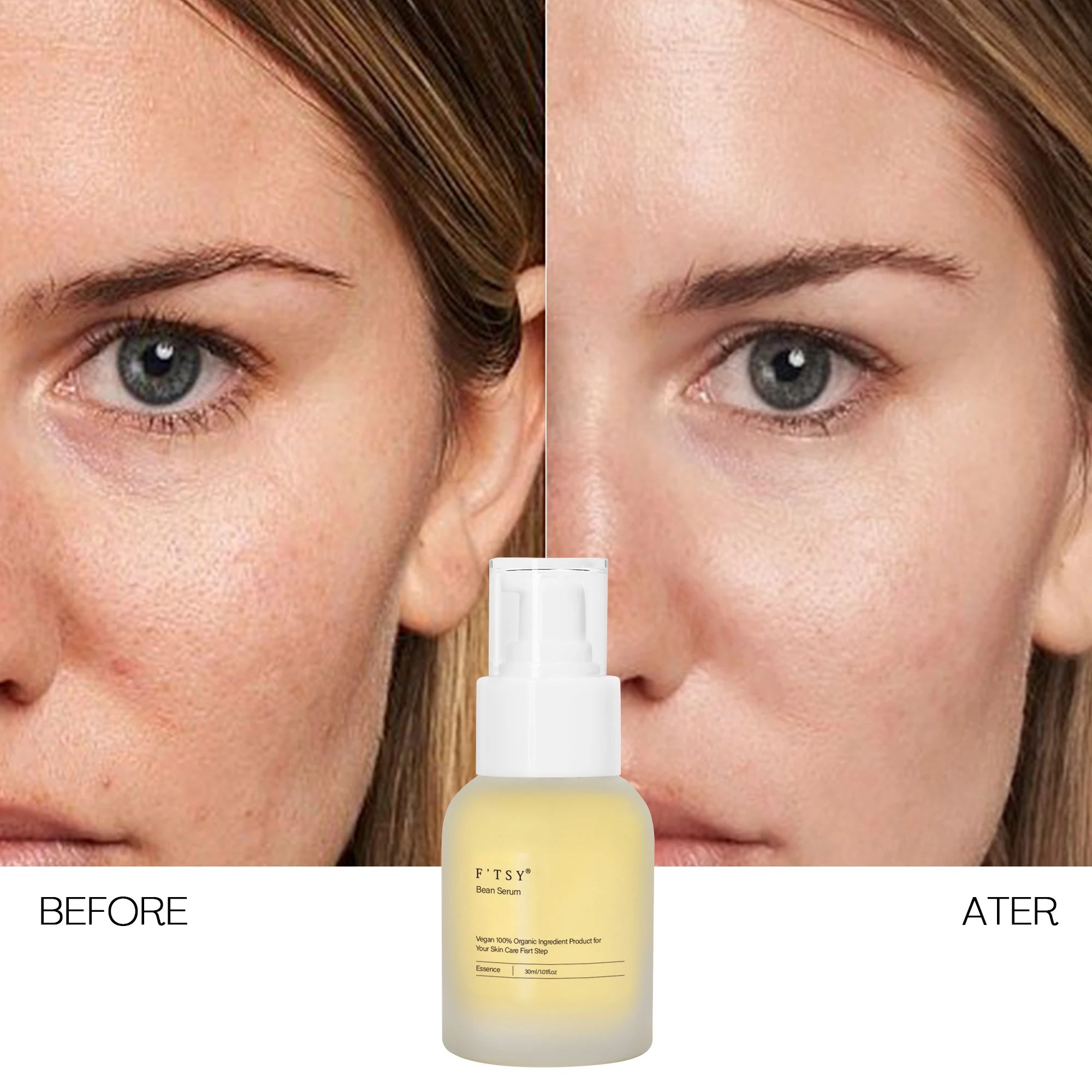 Korean Natural Fermented Soybean Serum Hydrating Exfoliating Bean Serum 1 fl.oz/30ml