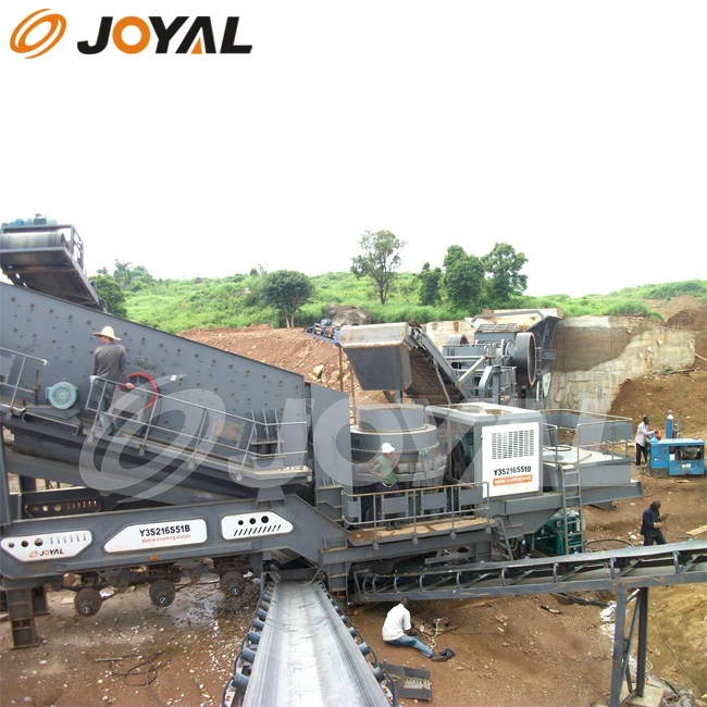 JOYAL Cone mobile crushing station spot How much does a truck-mounted mobile crusher cost?