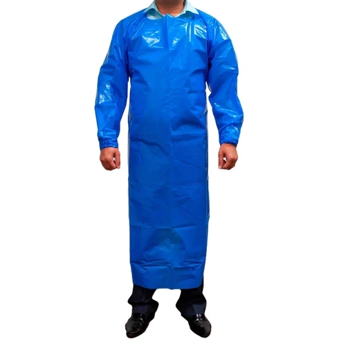 Durable Long Sleeve Chemical Resistance Full Length TPU smock apron
