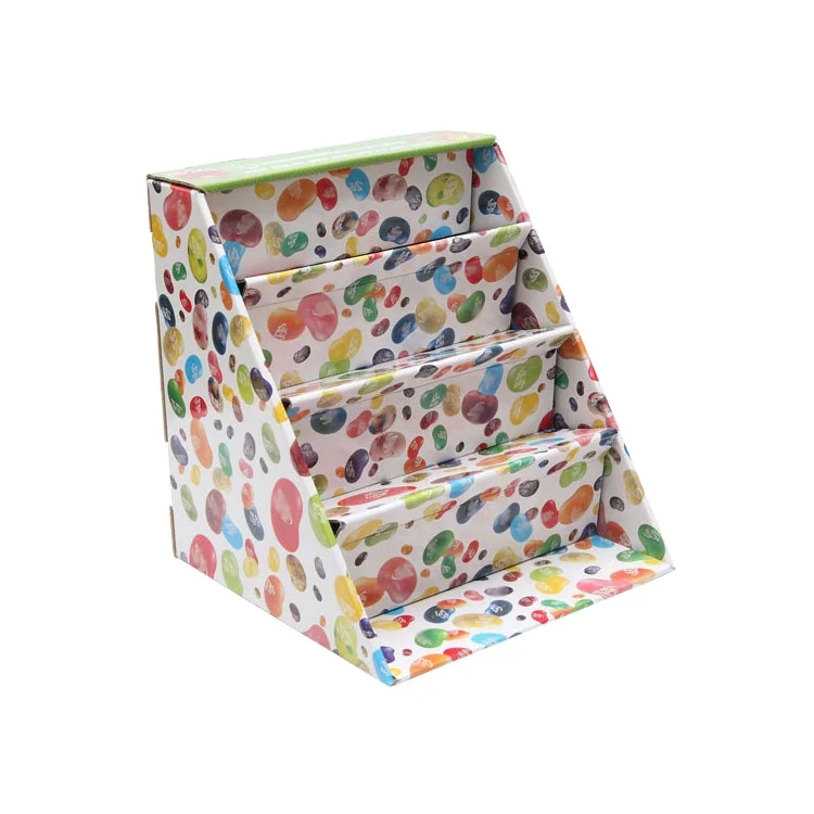 
OEM/ODM Customized Logo Corrugated Cardboard Shop Retail PDQ Small Candy Store Paper Display Box 