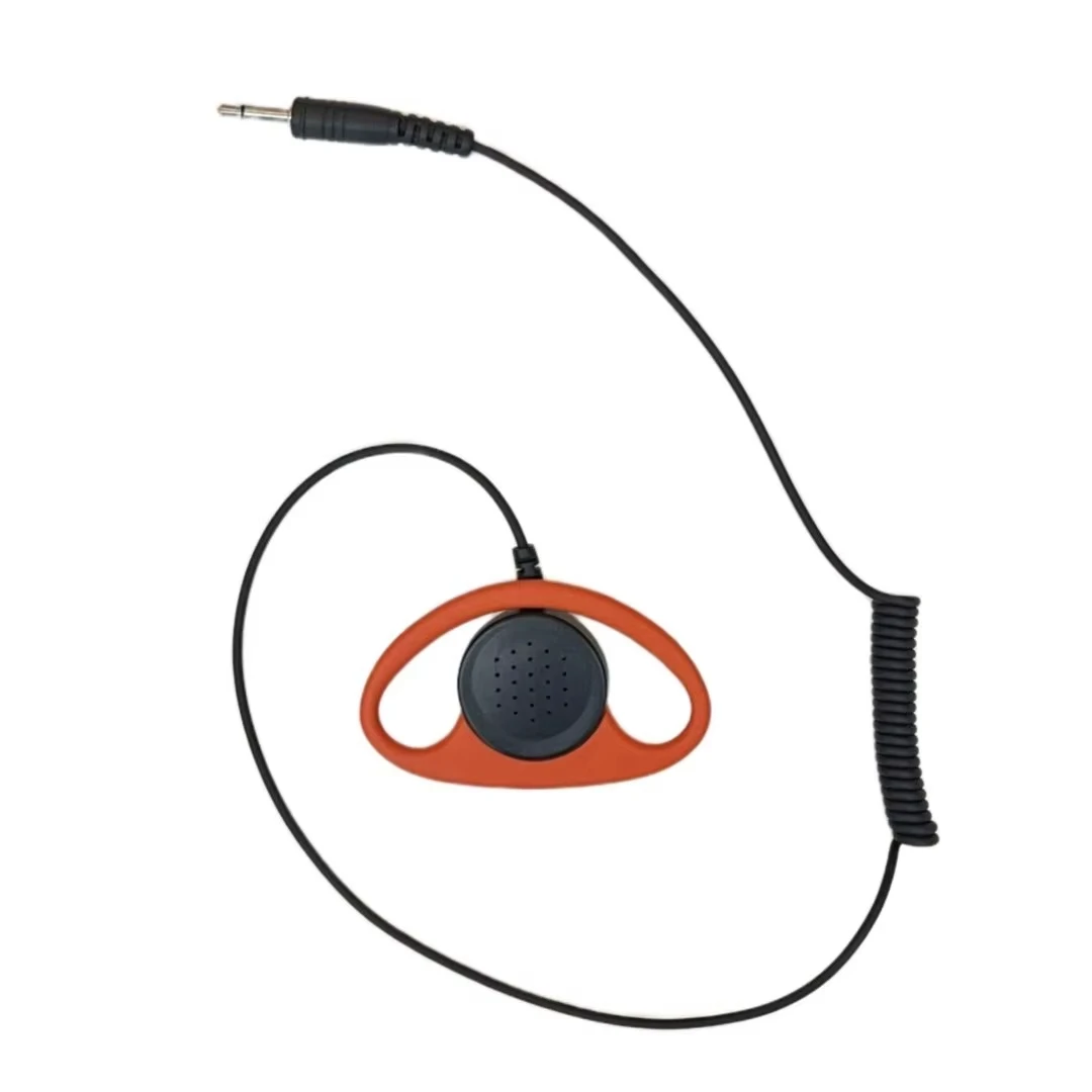 Custom walkie talkie headset earhook earpiece ptt microphone hotel catering universal radio Radio walkie talkies headset
