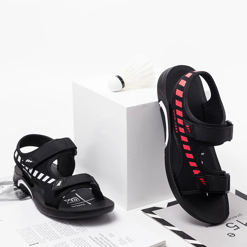 Летние удобные мужские сандалии BAIRUILUN, модные Нескользящие пляжные сандалии