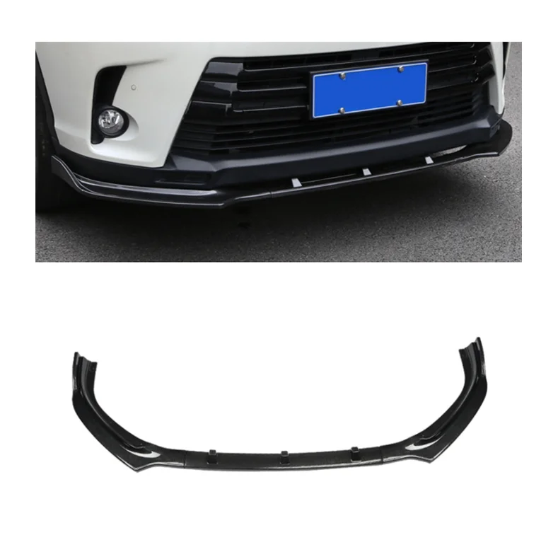 Toyota Highlander Accessories Front bumper Splitter For Toyota Highlander 2018-2021Upgrade Sport Highlander Front Lip