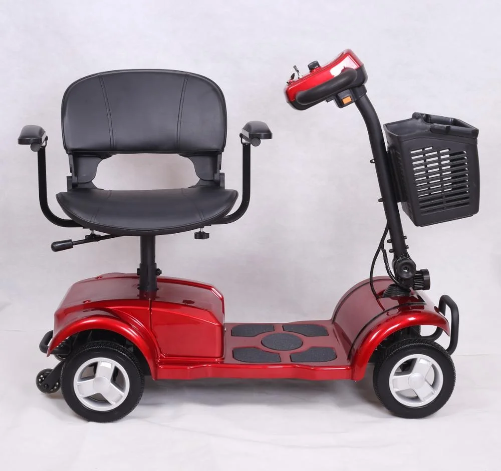 electric mobility scooter with four wheels