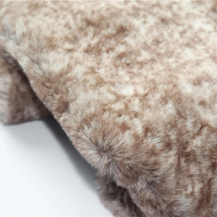 Полиэфир с цветным принтом на заказ, горячая Распродажа, имитация, оптовая продажа, ткань из искусственного кроличьего меха