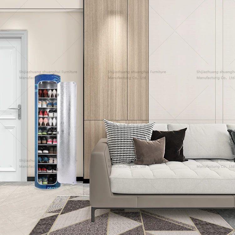 Export high quality PVC material slim shoe cabinet hospital shoe cabinet home shoe rack