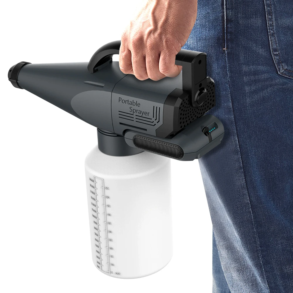 Portable Electric Nano Mist Steam Gun Home School Garden Handheld Electrostatic Sprayer Rechargeable Nano Atomizer