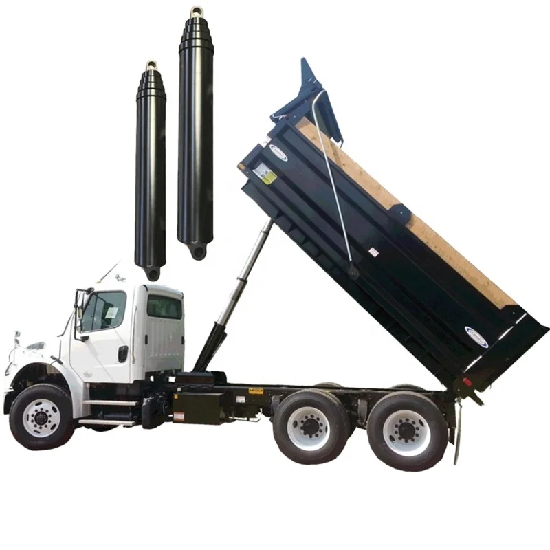 2000PSI China manufacturer OEM multiple stages PARKER type telescopic hydraulic cylinder for semi trailer