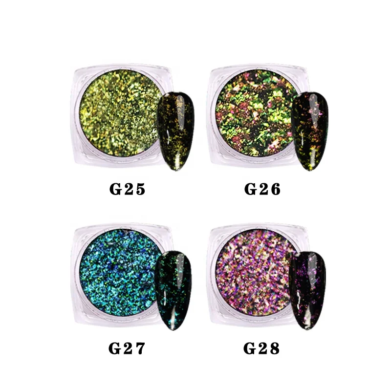 Chameleon Nail Flakes Color Change Powder Makeup Eyeshadow Flakes Cosmetic Glitter Flakes