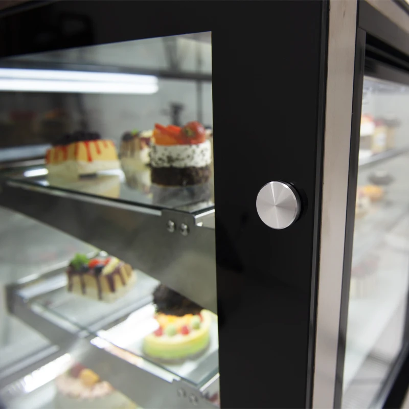 Newest Glass Free Standing Cake Chiller Bakery Equipment Refrigerator Cake Showcase