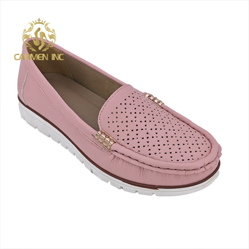 ca219-2 Women Shoes Leather Mother Loafers Soft Leisure Flats Female Ladies Driving Ballet Casual Footwear