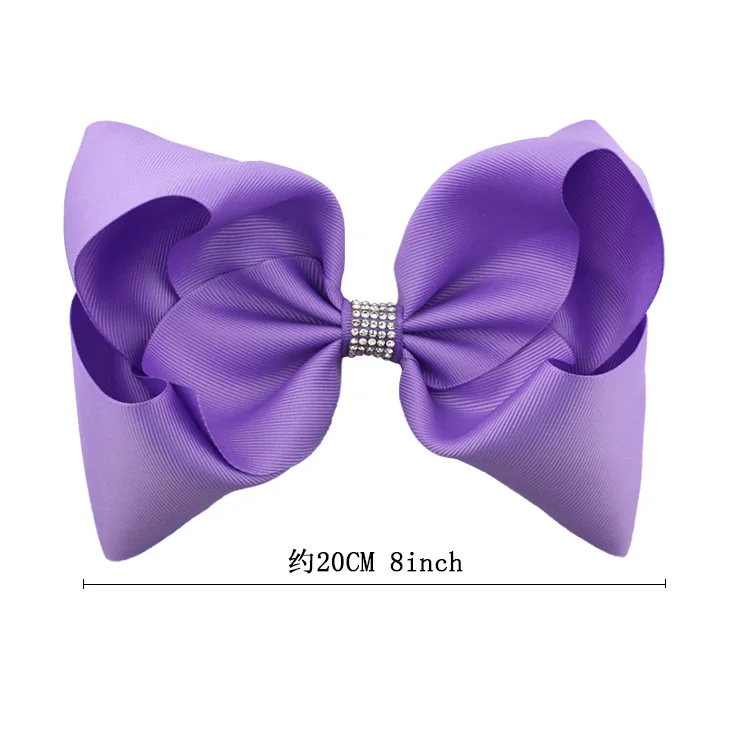 HCArtware 8 inch jojo bow hair clips for girls 20 colors Ribbon hair accessories for girls Customizable colors