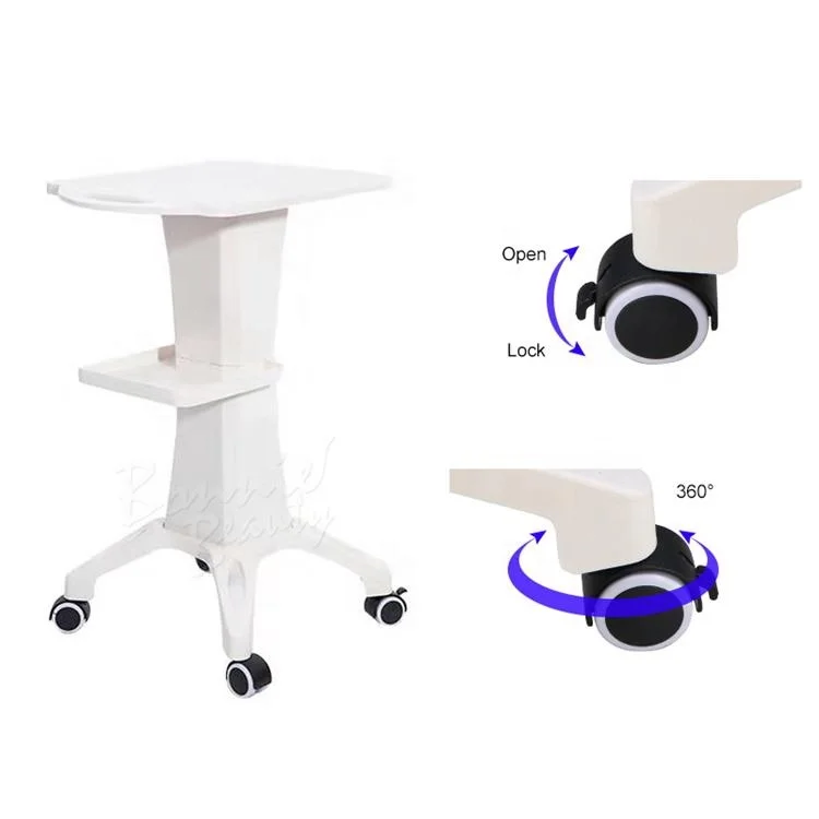 Desktop Beauty machine Rolling Wheel Storage Rack Salon Household spa Trolley spa Cart