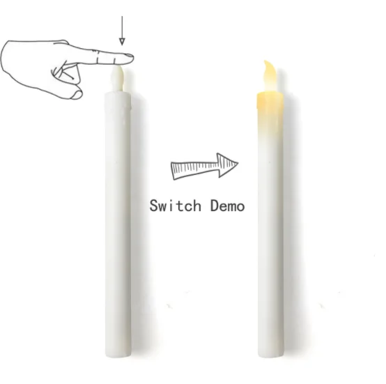 
Wholesale Long Battery Powered Flameless Led Candle Light 