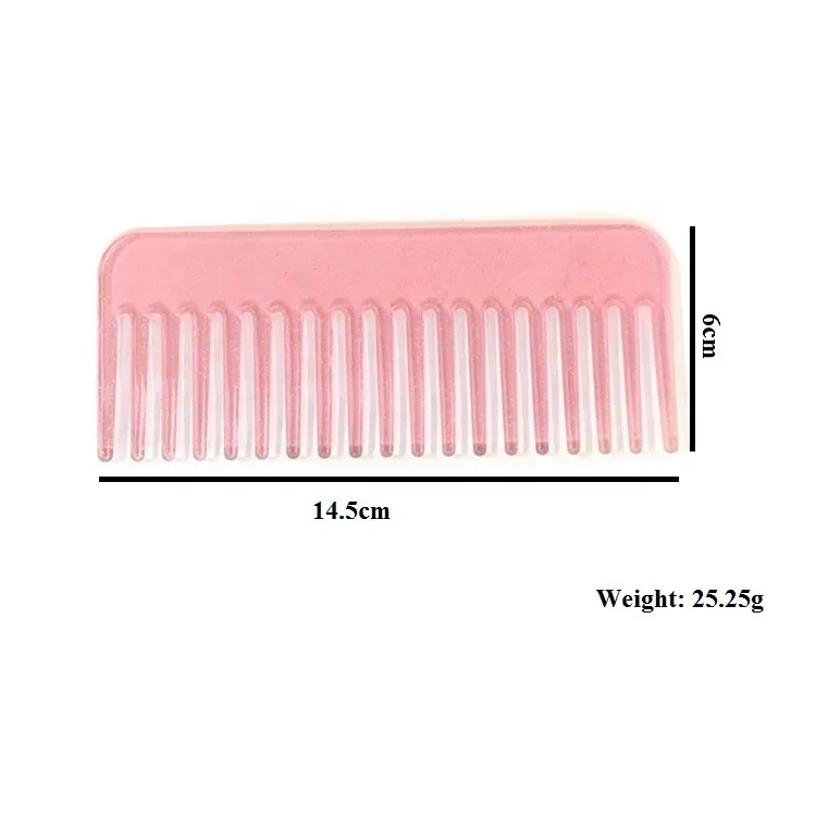 PDANY Top Quality Custom Logo Acetate Home Hair Comb Large Wide Tooth Comb
