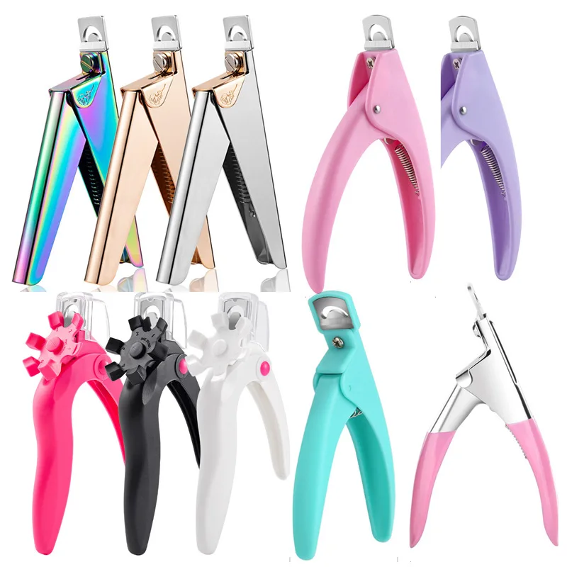 5 Different Style Nail Tip Cutters False Nail Clippers Acrylic Tip Cutters Nail Tip Edge Cutter