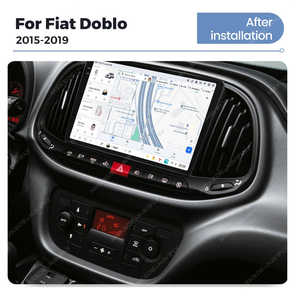 Автомагнитола DUDUUAUTO мультимедийный плеер навигатор автомагнитола Android для FIAT DOBLO 2015-2019