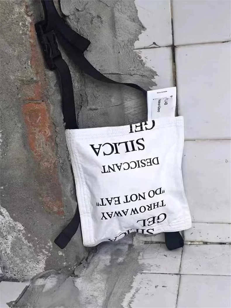 Unisex personality fun messenger bag desiccant shape lightweight single shoulder bag Tyvek paper crossbody bag