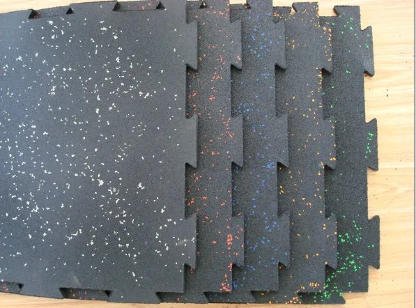 Cheap Price Durable Fitness Gym Rubber Locked Flooring Mat for Indoor Fitness Gym Locked Rubber Mat