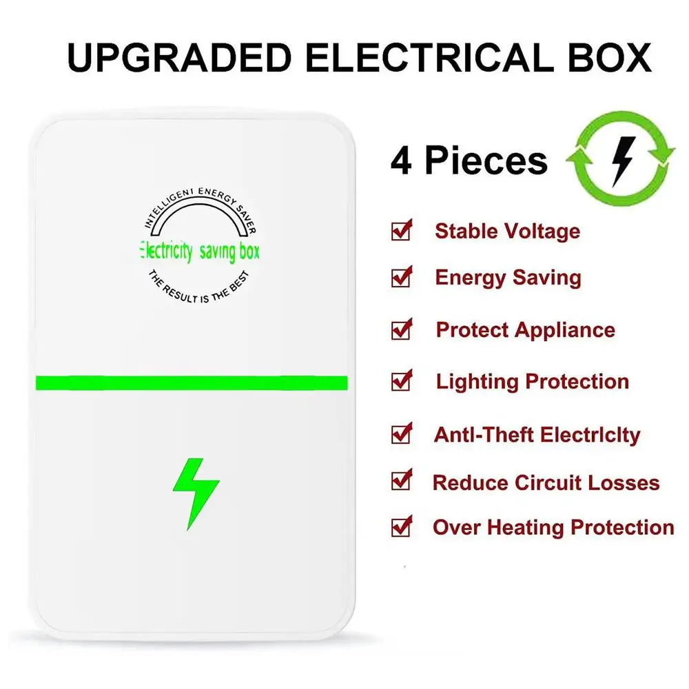 90V-250V 30KW US/EU/UK Electricity Saving Box Socket Power Factor Saver Device Household Power Saver Energy Electricity Provided