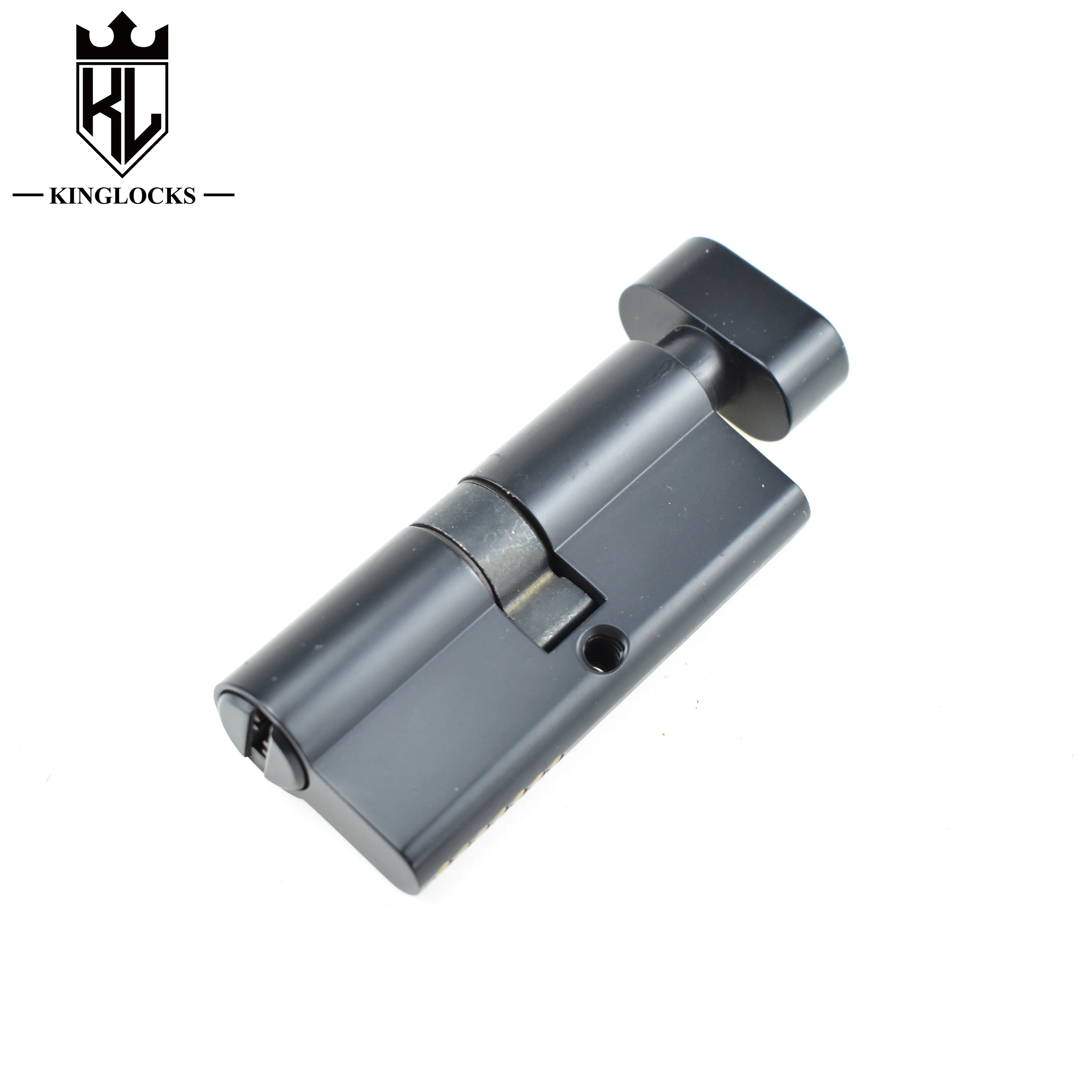 Anti-Theft Euro Brass Black Cylinder Lock Knob Door Mortise Cylinder