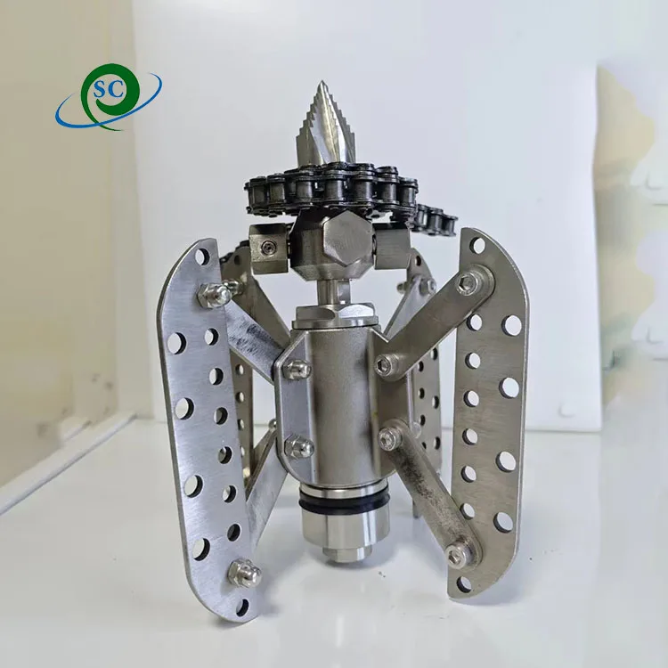 CS 5000psi high pressure sewer pipe Chain Blast Nozzle 3/8 stainless steel ceramics roots cutting nozzle