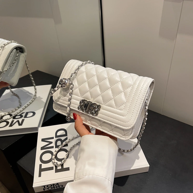 Sac Pour Femm Luxury Brand Designer Handbags Women Pu Leather Classic Small Chain Quilt Purse Satchel Crossbody Shoulder Bags