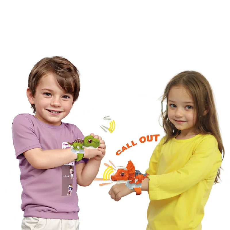 Cartoon dinosaur 2PCS kids walkie talkie toy 985FT long range walkie talkie dinosaur toy set inter phone toys children