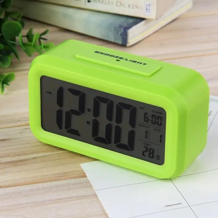 wholesale bathroom modern snooze light Digital time clock Morning Alarm Clock Electronics digital calendar day kids alarm clock