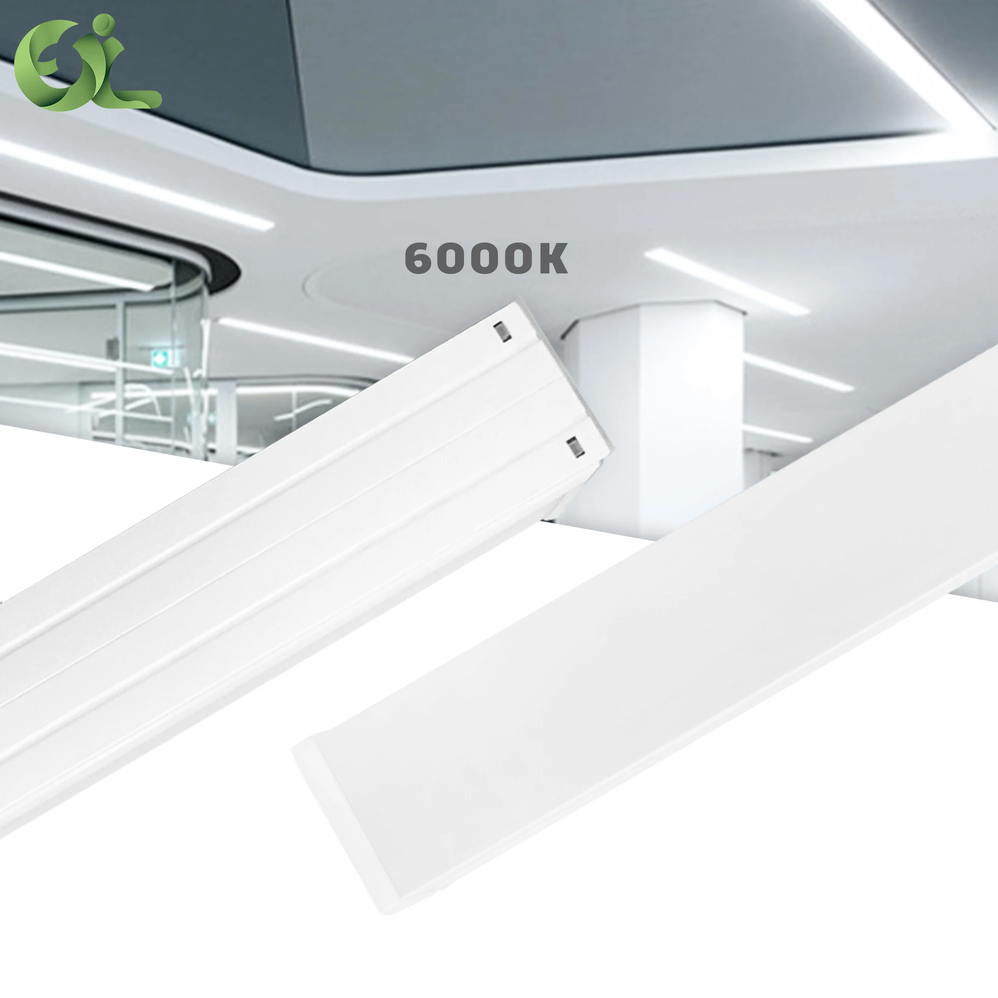 60w 4ft 5000Lm Luminous Shopping Mall Indoor Led Batten Lights Panel Light  Body Lamp Power Lighting Evo