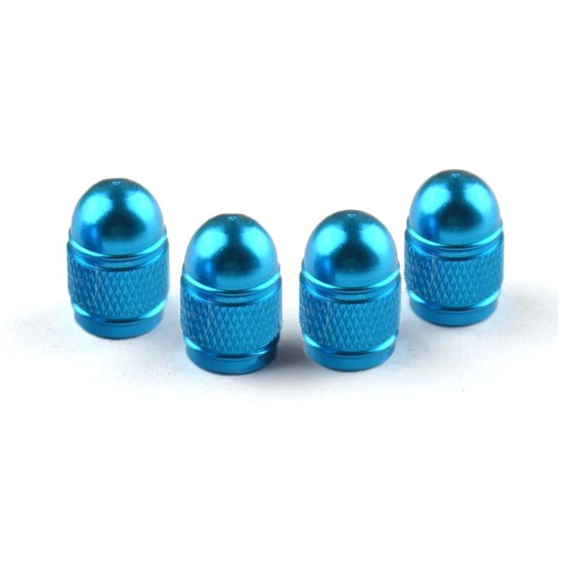 4pcs/set Bullet Dome Tire Valve Stem-Caps Aluminum Corrosion Resistant For Car/Truck/Motorcycle/Bike ( 8V1 Thread)