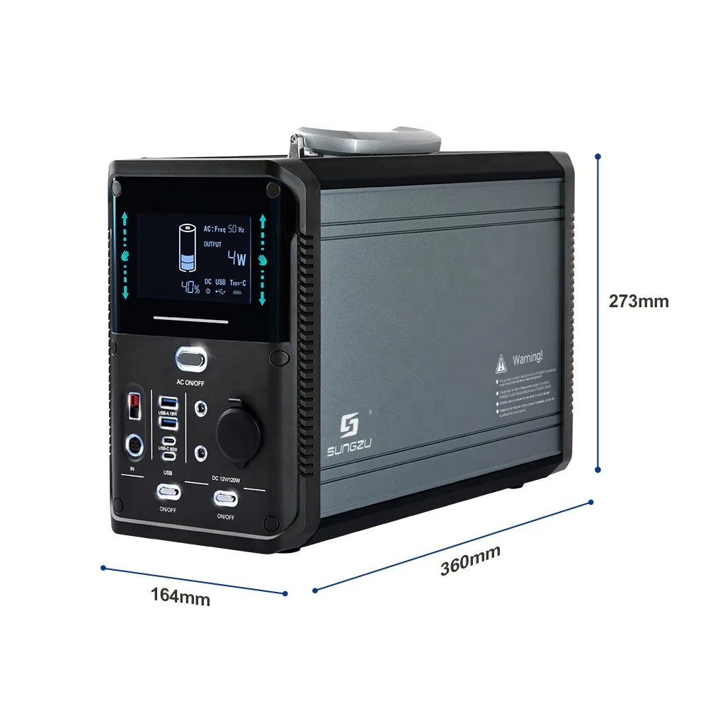 Europe LiFePO4 Solar Generator System 432000mAh Portable Power Station Generator Battery 1500W For Home