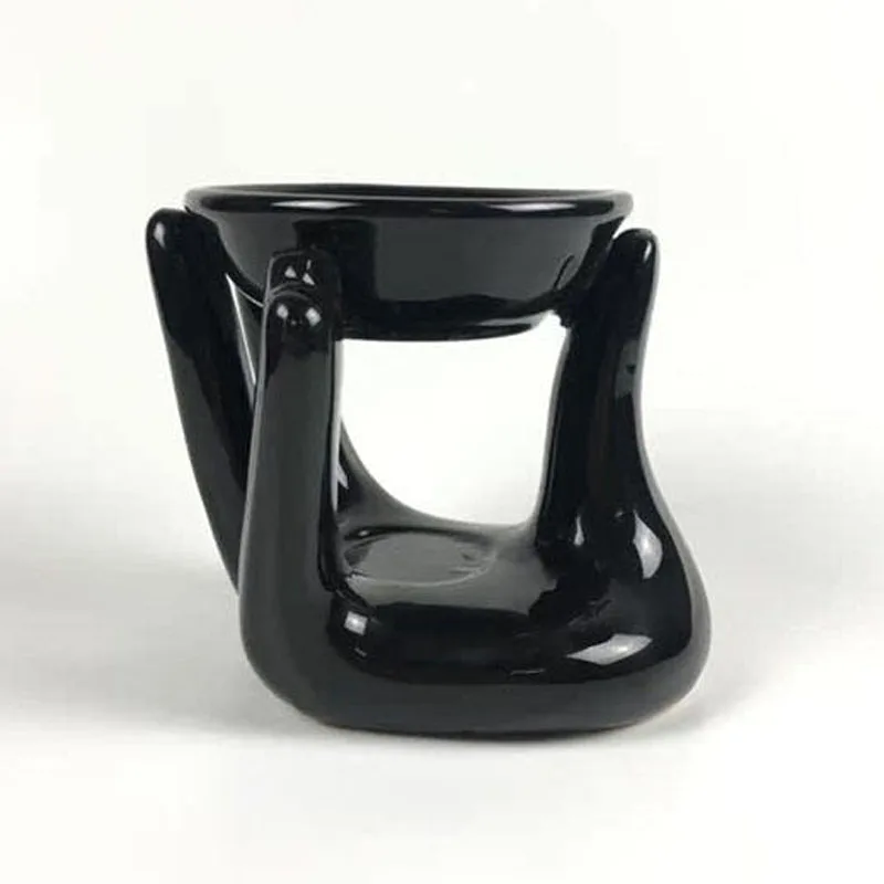 Ywbeyond Home Decoration Buddha Hand oil burner Ceramic Tealight Candle Holder Essential Oil Incense Burner Wax Warmer