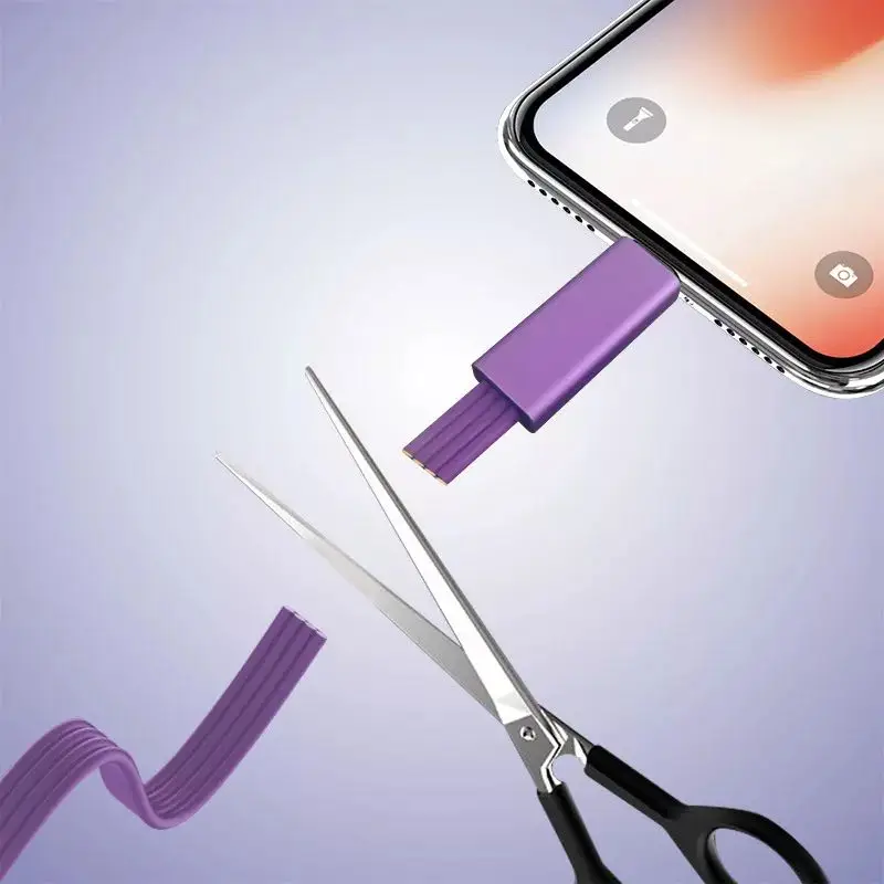 Высококачественный Горячая Распродажа Повтор 1 5 м Тип c режущий ремонтный USB-кабель для IOS кабель зарядки и передачи данных IPhone