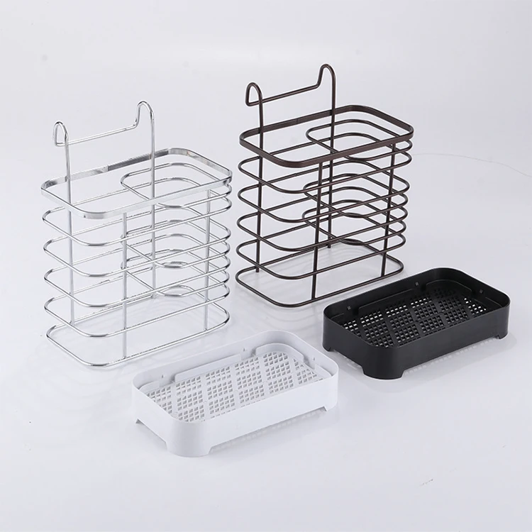 Multifunctional Luxury Gold Plated Metal Knife Fork Spoon Organizer Cutlery Chopstick Holder Rest for Kitchen Counter