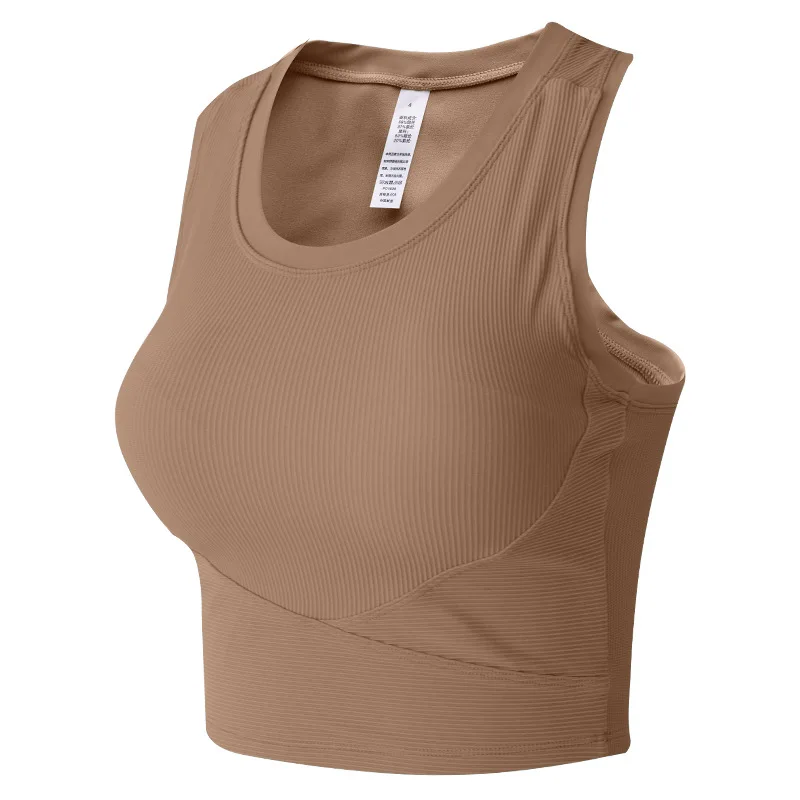 Custom Yoga Top Vest Sports Sleeveless Shirt Women Clothing