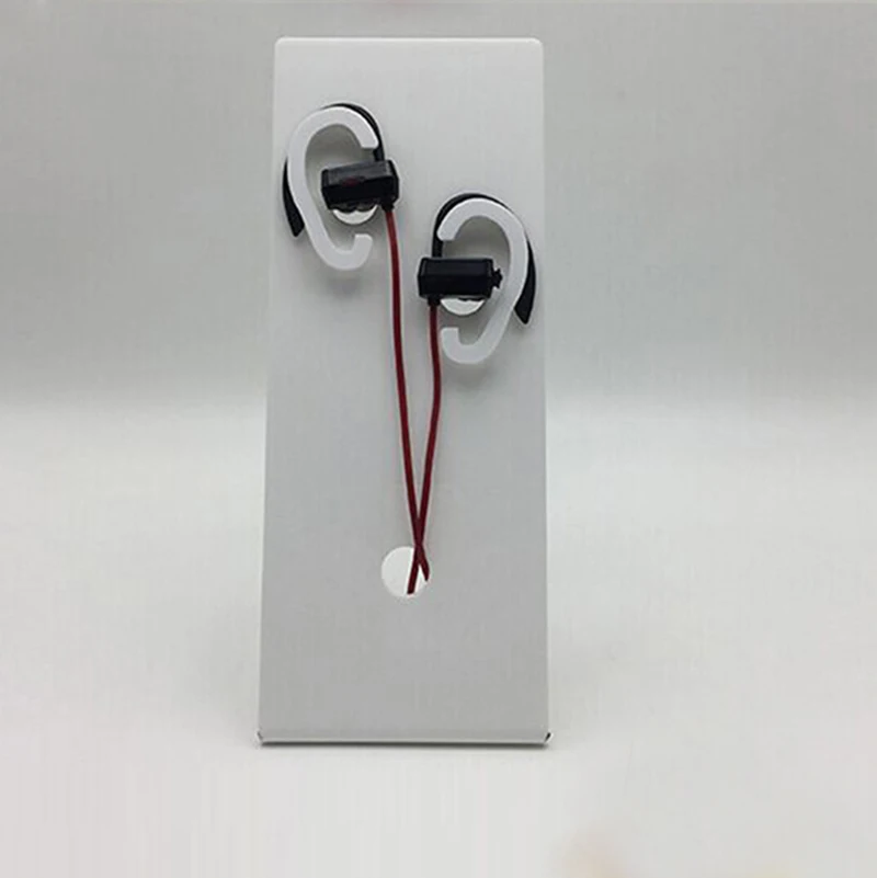 Factory custom store shop desk white pmma plexiglass acrylic headset headphone display holder acrylic earphone display stand