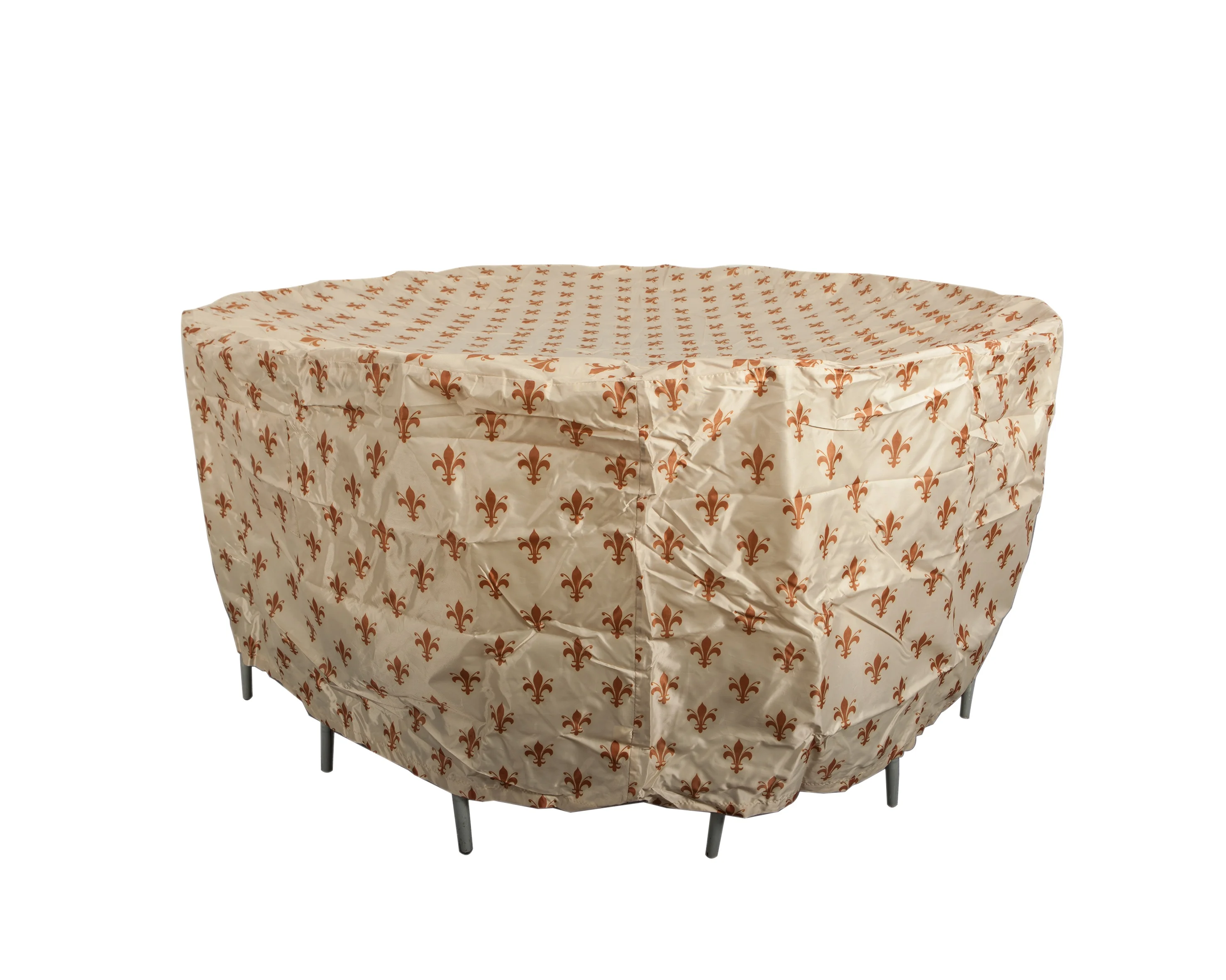 
Hot sale 420D Oxford plastic round table cover outdoor furniture cover waterproof high quality pvc table cover clear 