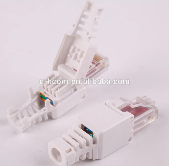 Модульный разъем UTP Cat6a без инструментов RJ45 keystone сетевой