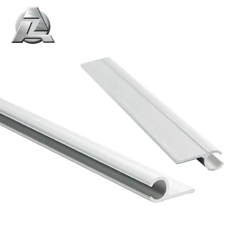 ZJD-KS107 standard size aluminum keder profile single rails for awnings