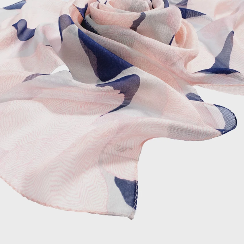 Fashion Designer Italy Silk Scarf Square Digital Print Women Pure Silk Scarf For Girl